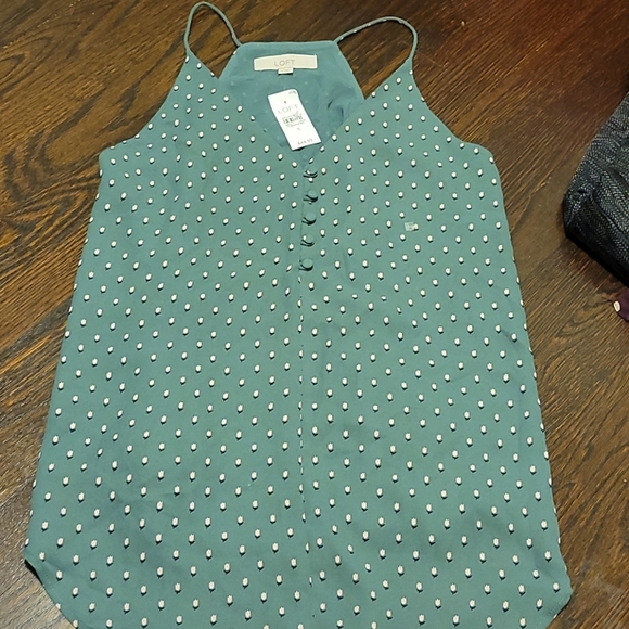 LOFT Tops - LOFT Button V-Neck Swing Cami - NEW WITH TAGS